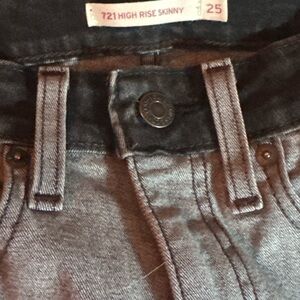 Levi's High Rise Jeans - Dark Gray